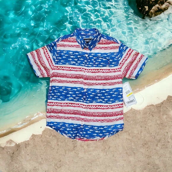 Boys Button-Up Short Sleeve Shirt - Picture 4 of 4